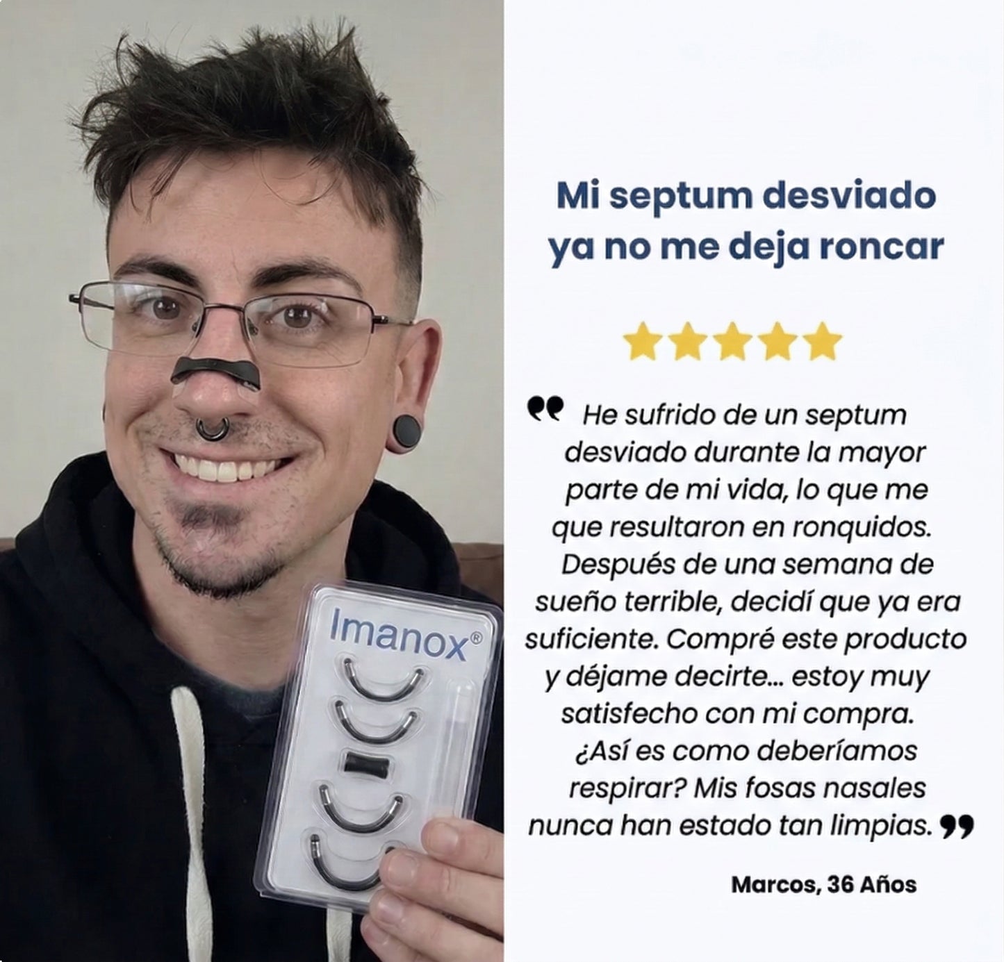 IMANOX® - Tiras Nasales Magneticas